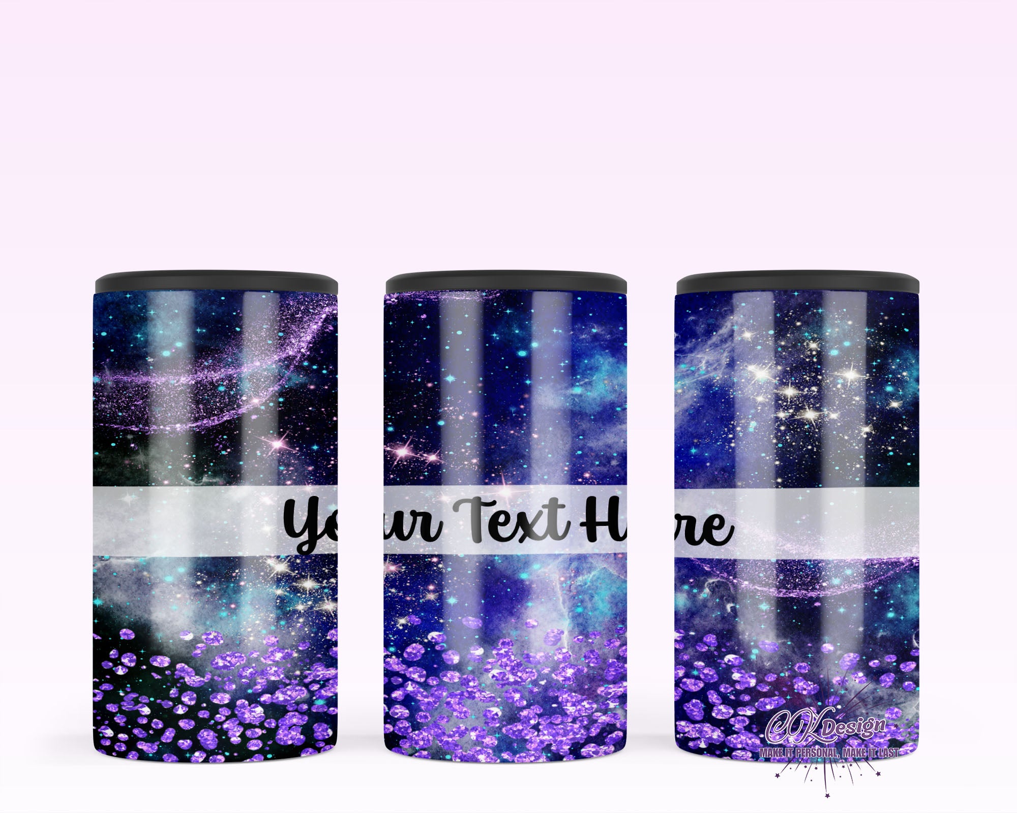 Purple Glitter Duozie