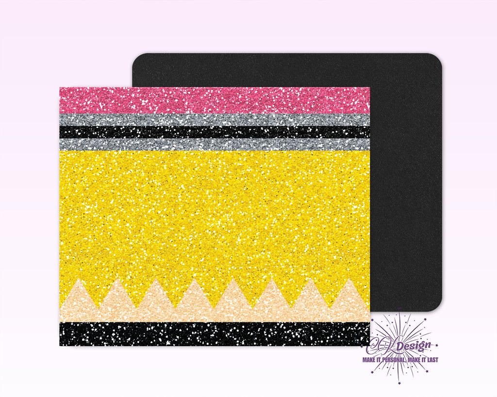 Glitter Pencil Mouse Pad