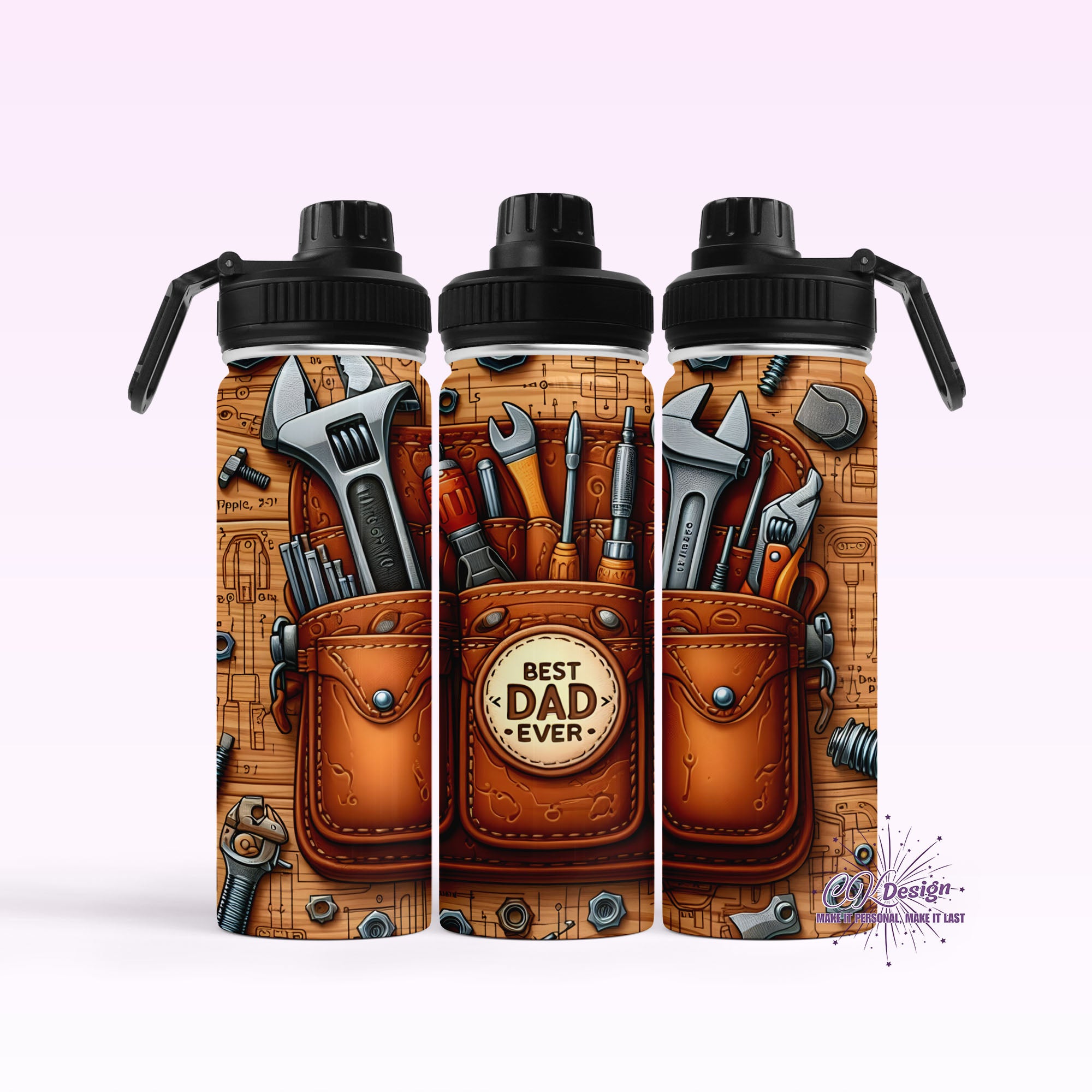 Dad Toolbelt Hydro Water Bottle