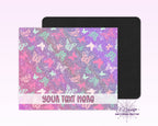 Purple Pink Butterfly Mouse Pad