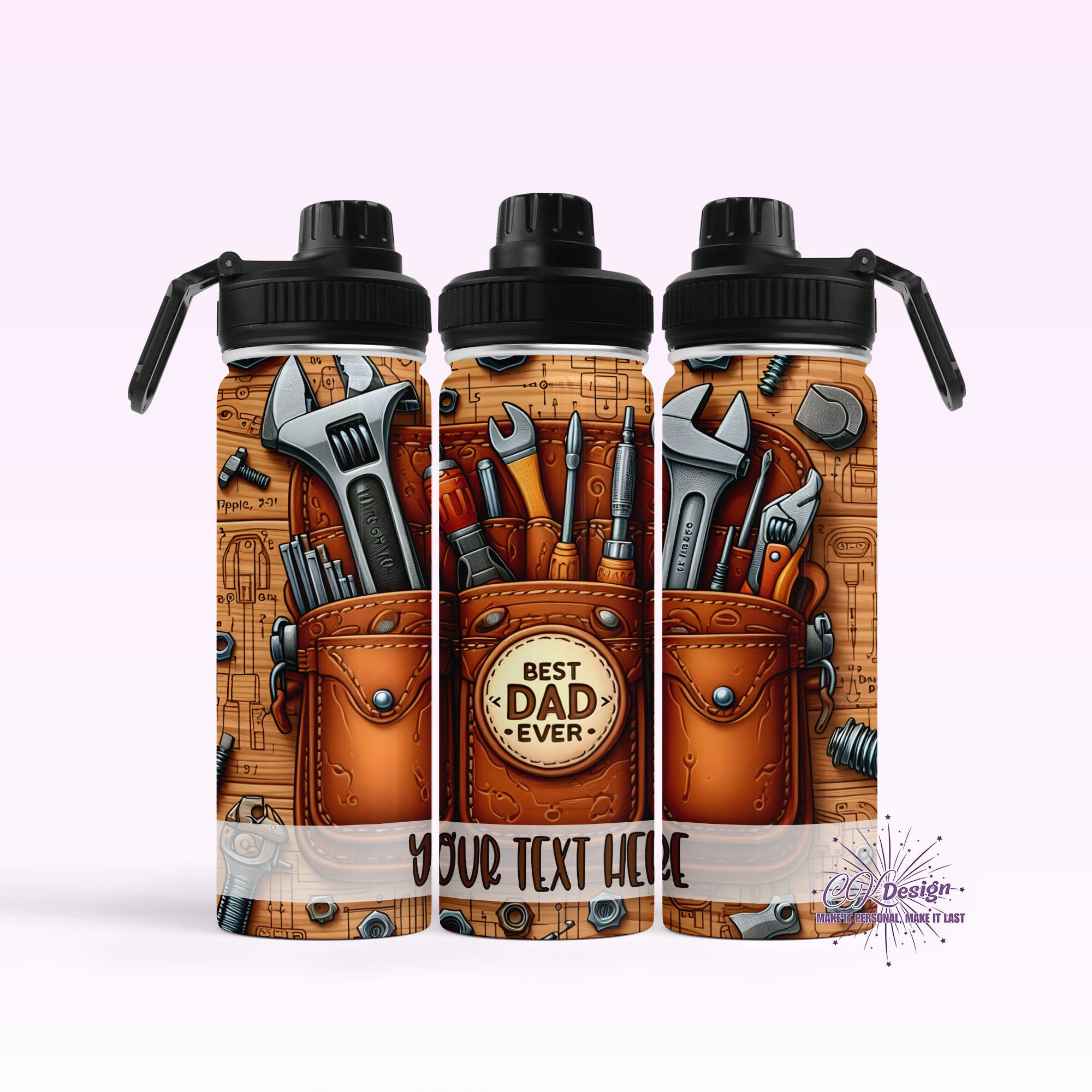 Dad Toolbelt Hydro Water Bottle