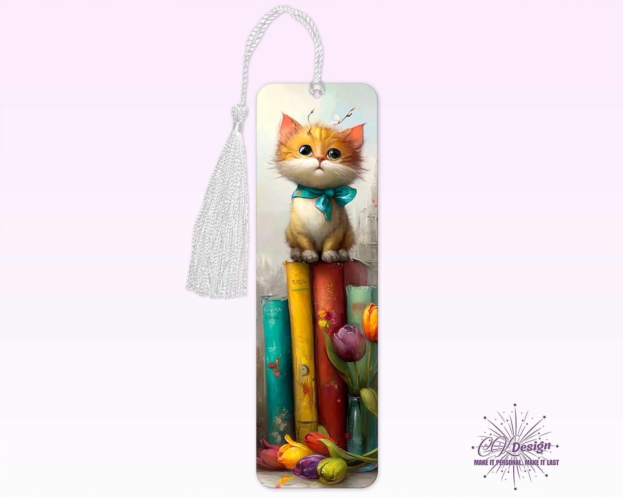 Cat on Books 1 Bookmark
