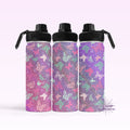 Purple Pink Butterfly Hydro Water Bottle