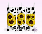Cowprint & Sunflowers Tumbler