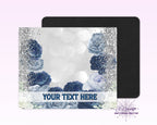 Blue Flowers Mouse Pad