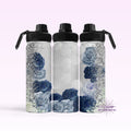 Blue Flowers Hydro Water Bottle