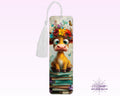 Cow on Books 3 Bookmark