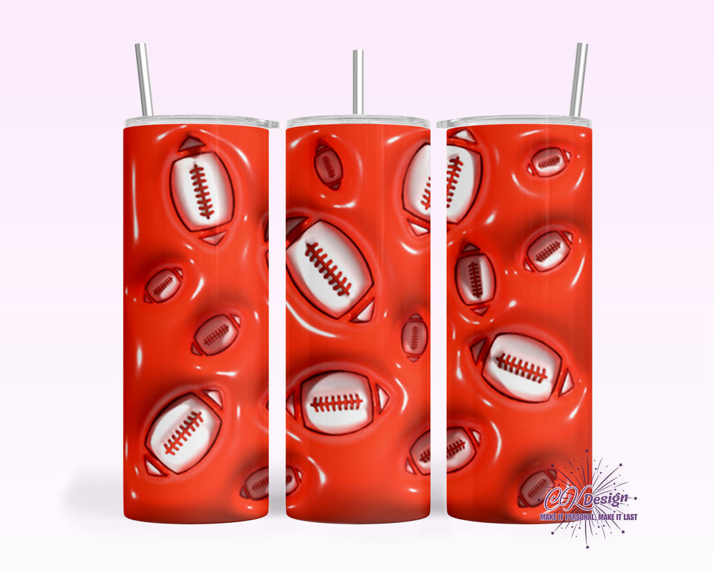 Football Puff Tumbler
