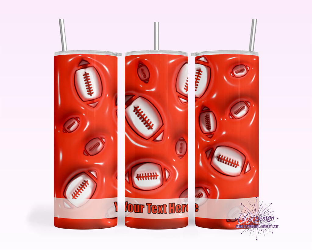 Football Puff Tumbler