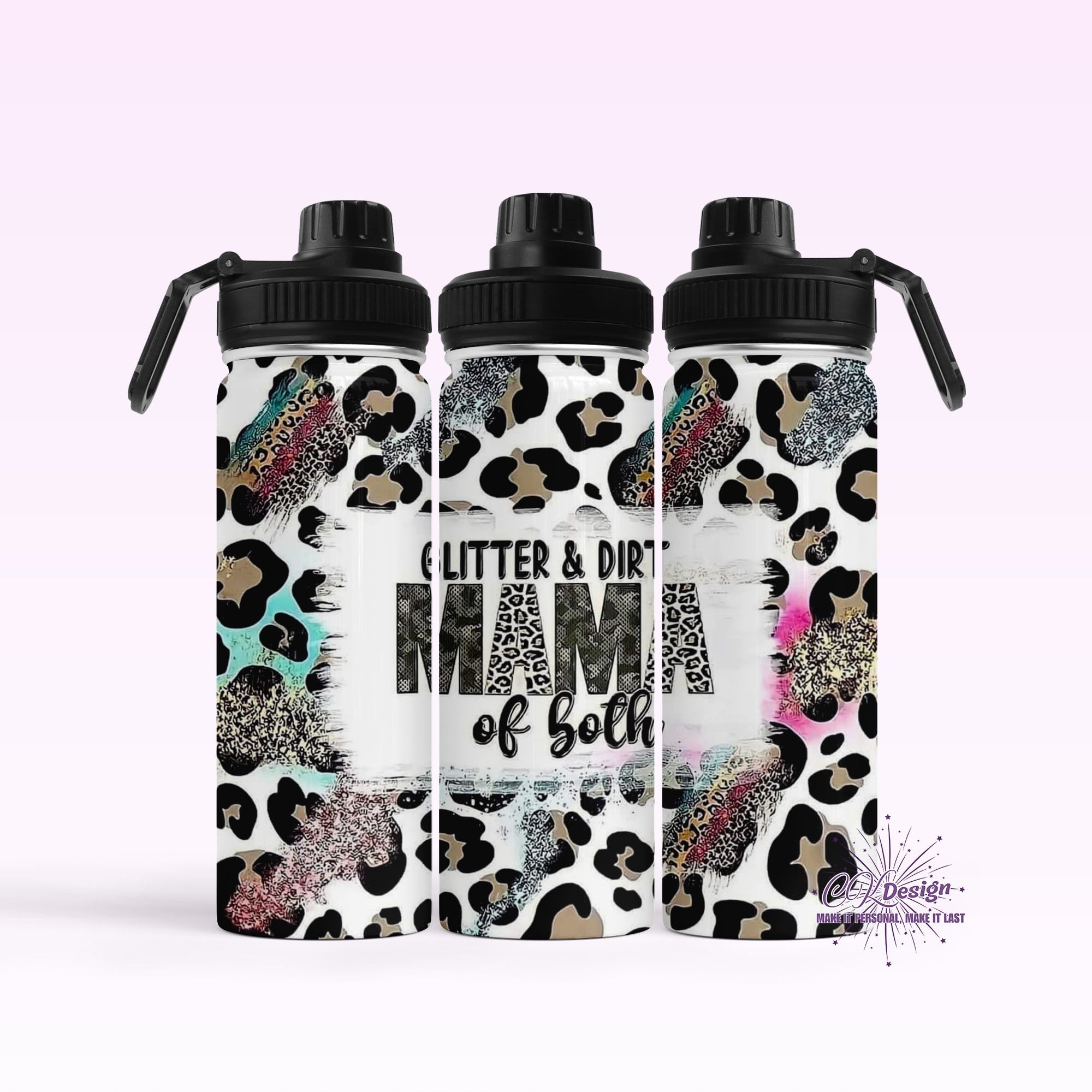 Glitter & Dirt Mom Hydro Water Bottle