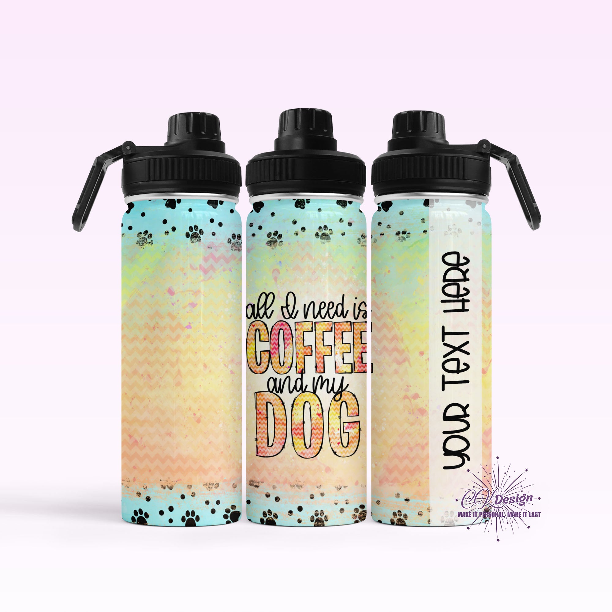 All I Need Is Coffee and My Dog Hydro Water Bottle