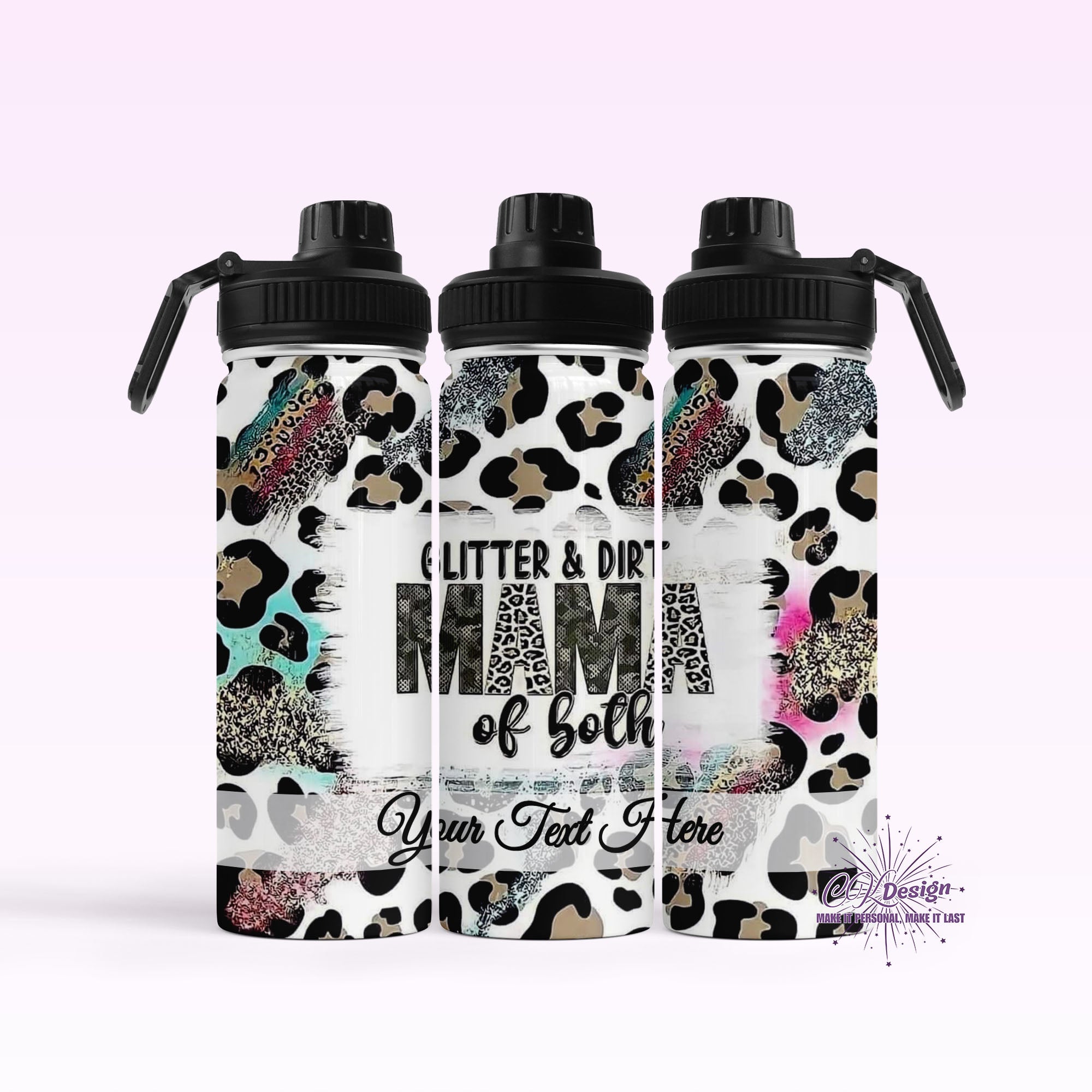 Glitter & Dirt Mom Hydro Water Bottle