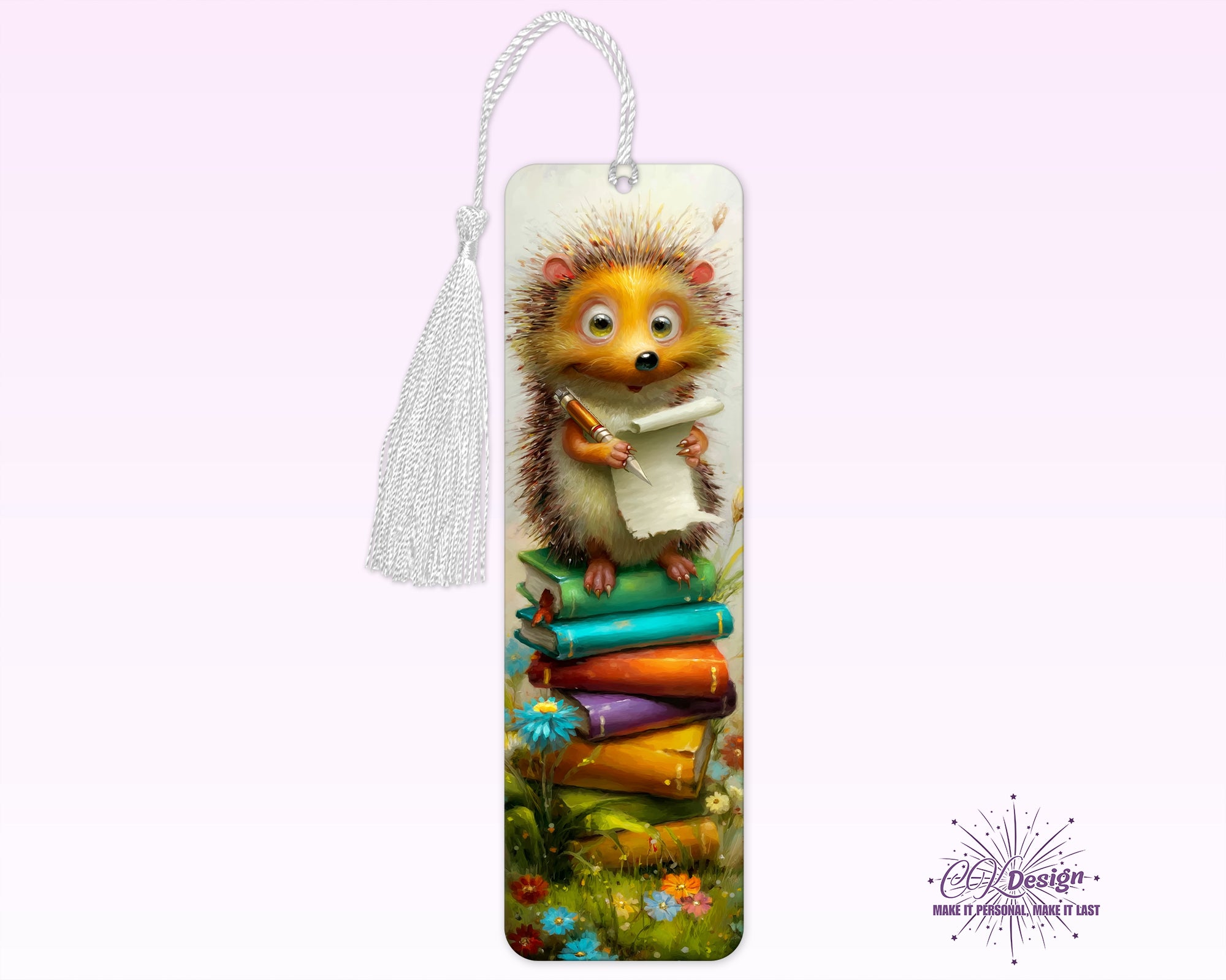 Hedgehog on Books Bookmark