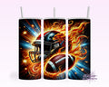 Football & Flames Tumbler