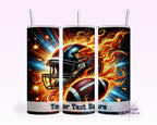 Football & Flames Tumbler