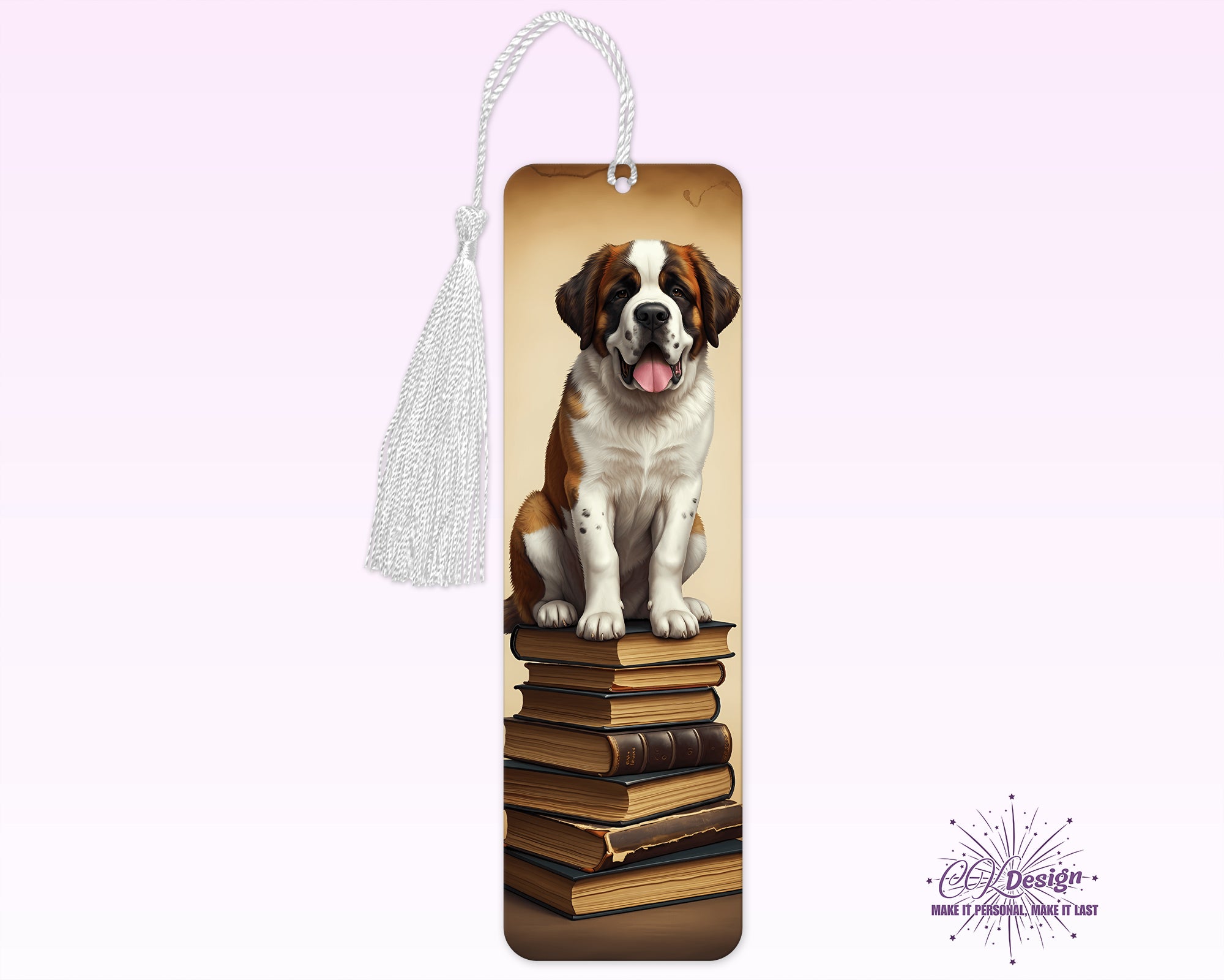 Saint Bernard Dog Bookmark