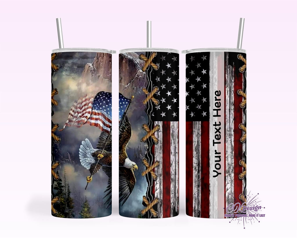 Patriotic Eagle Tumbler