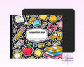 Composition Book Black Mouse Pad