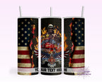 Patriotic Fireman Tumbler