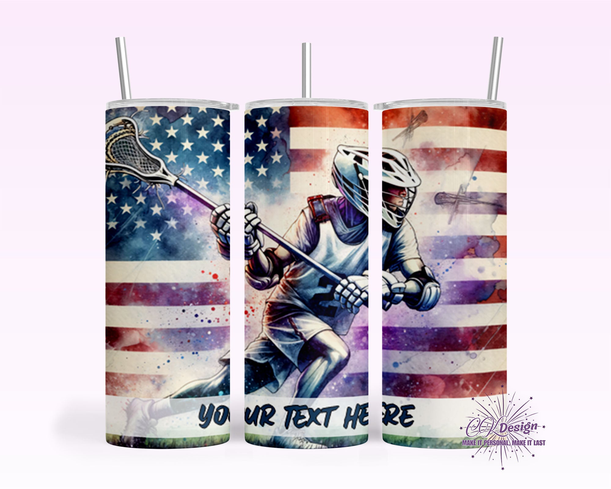 Lacrosse Patriotic Tumbler