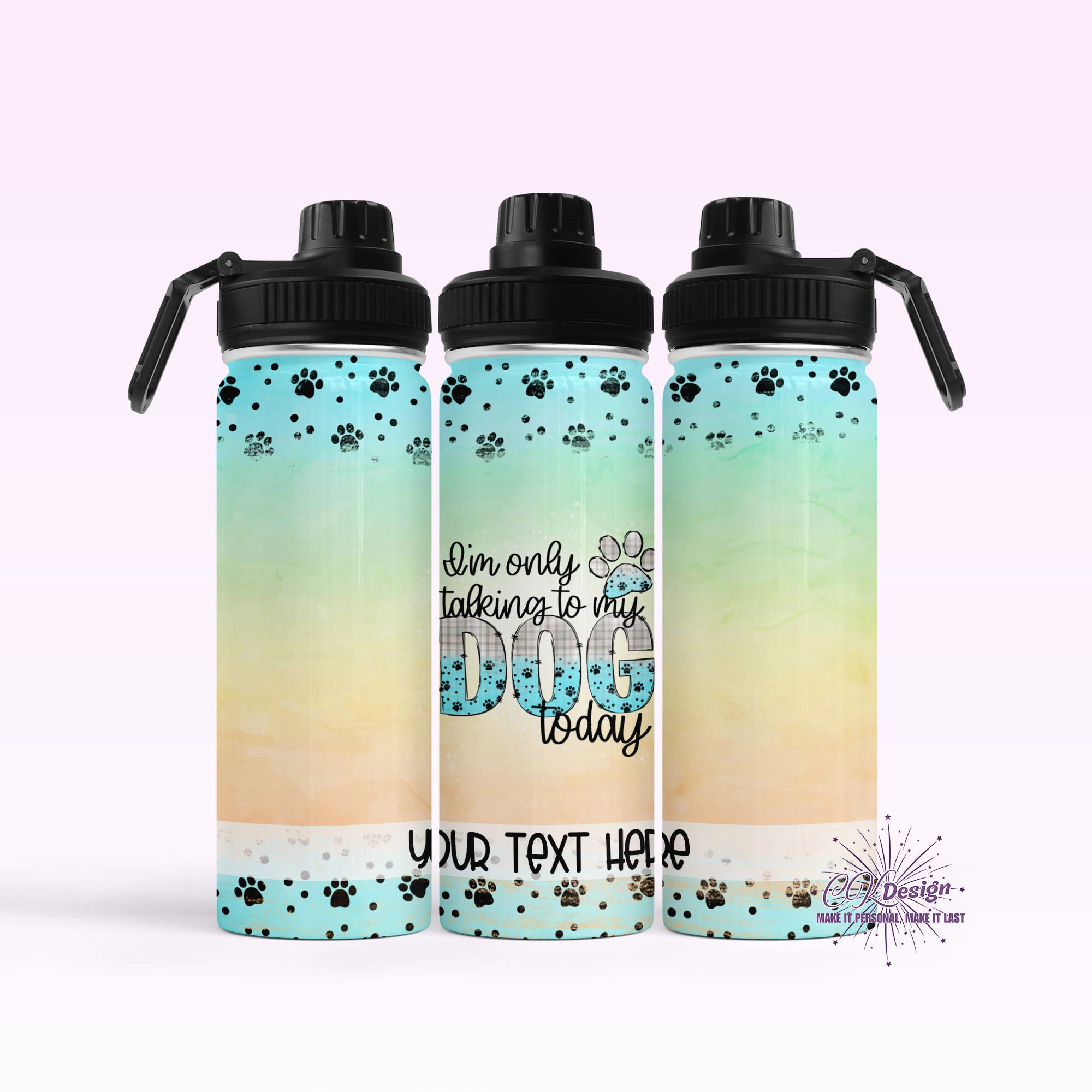 Only Need My Dog Today Hydro Water Bottle