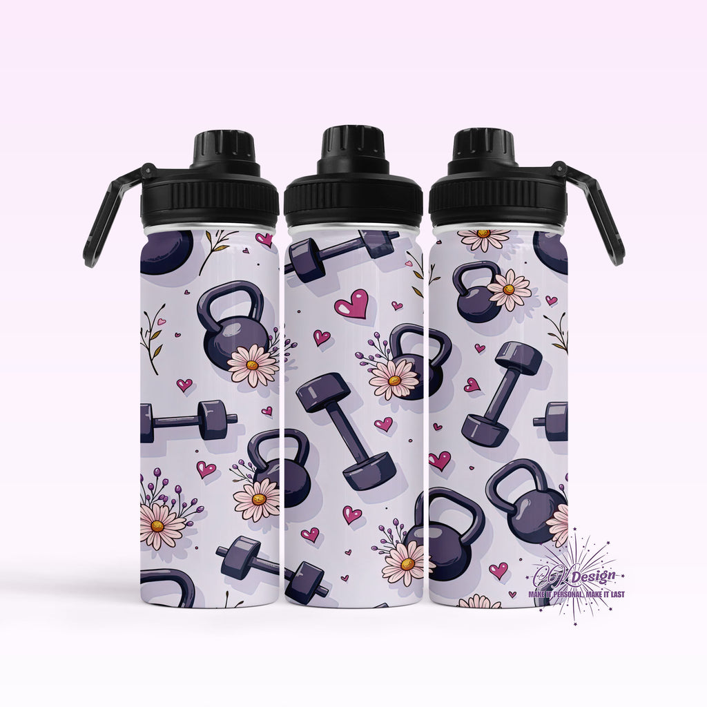 Purple Gym Hydro Water Bottle