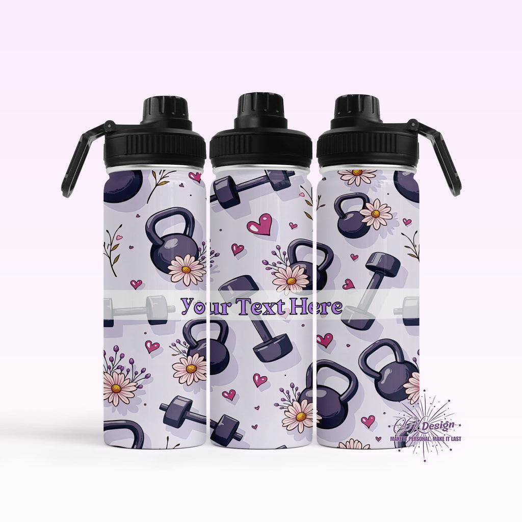 Purple Gym Hydro Water Bottle