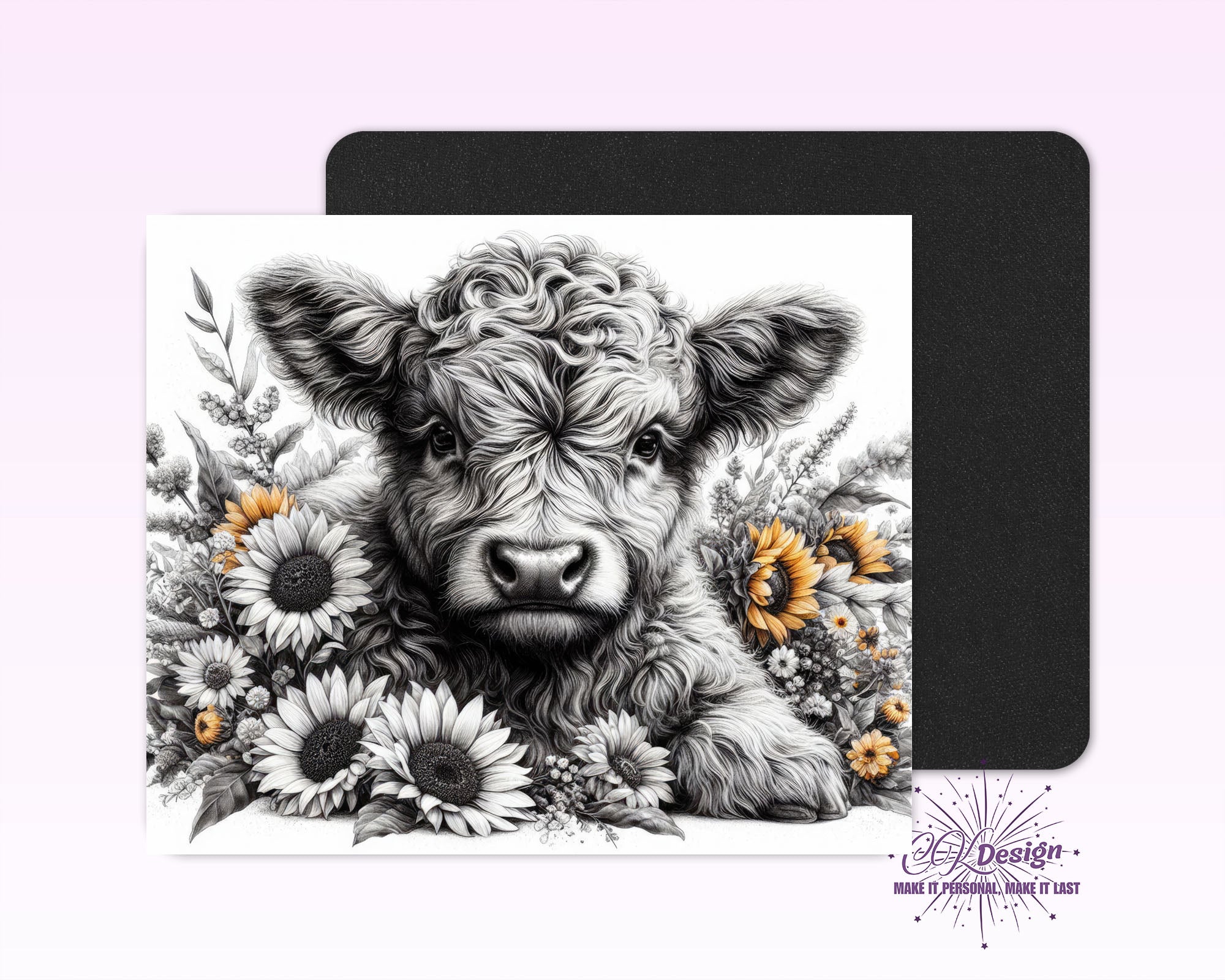 BW Calf Mouse Pad