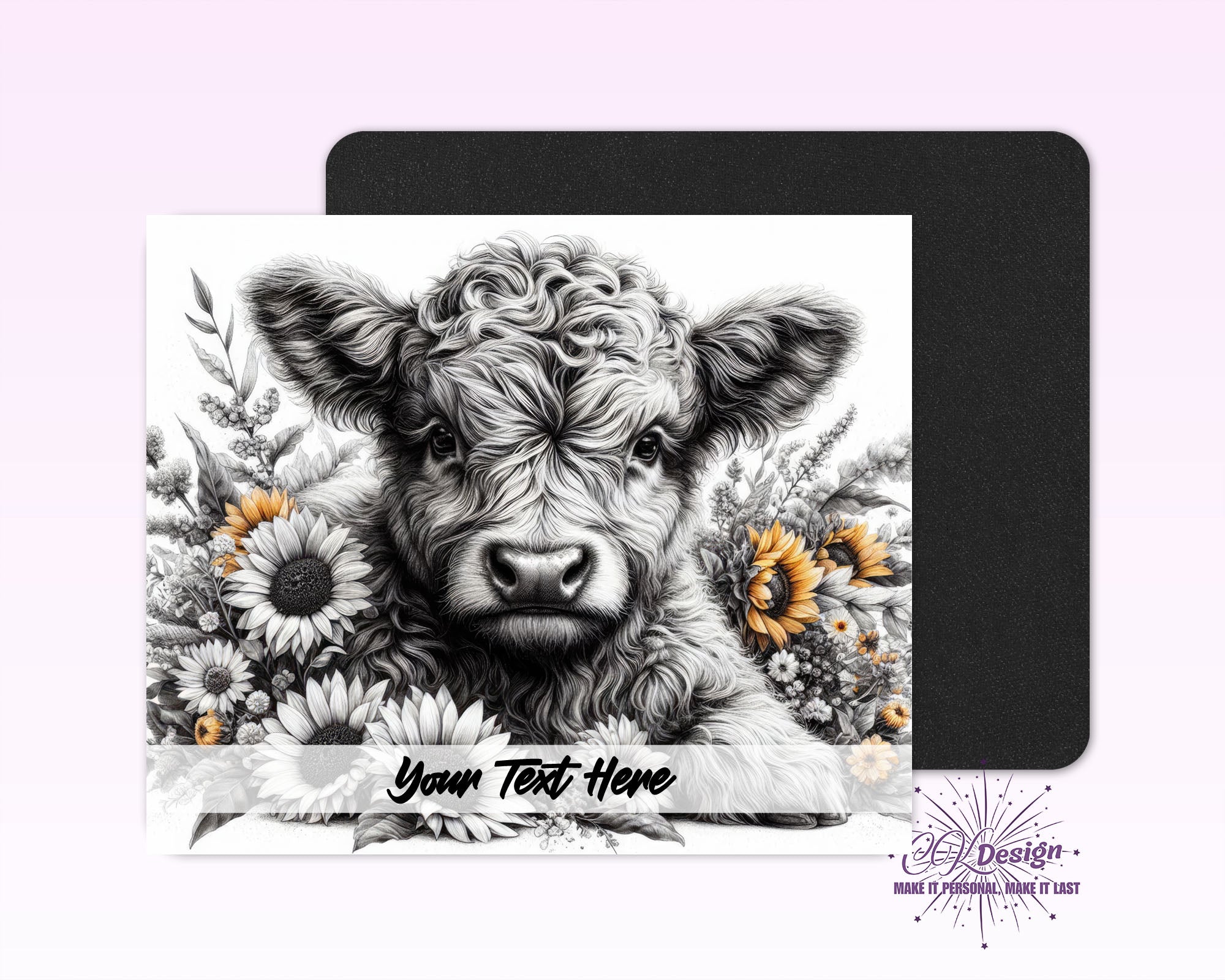BW Calf Mouse Pad