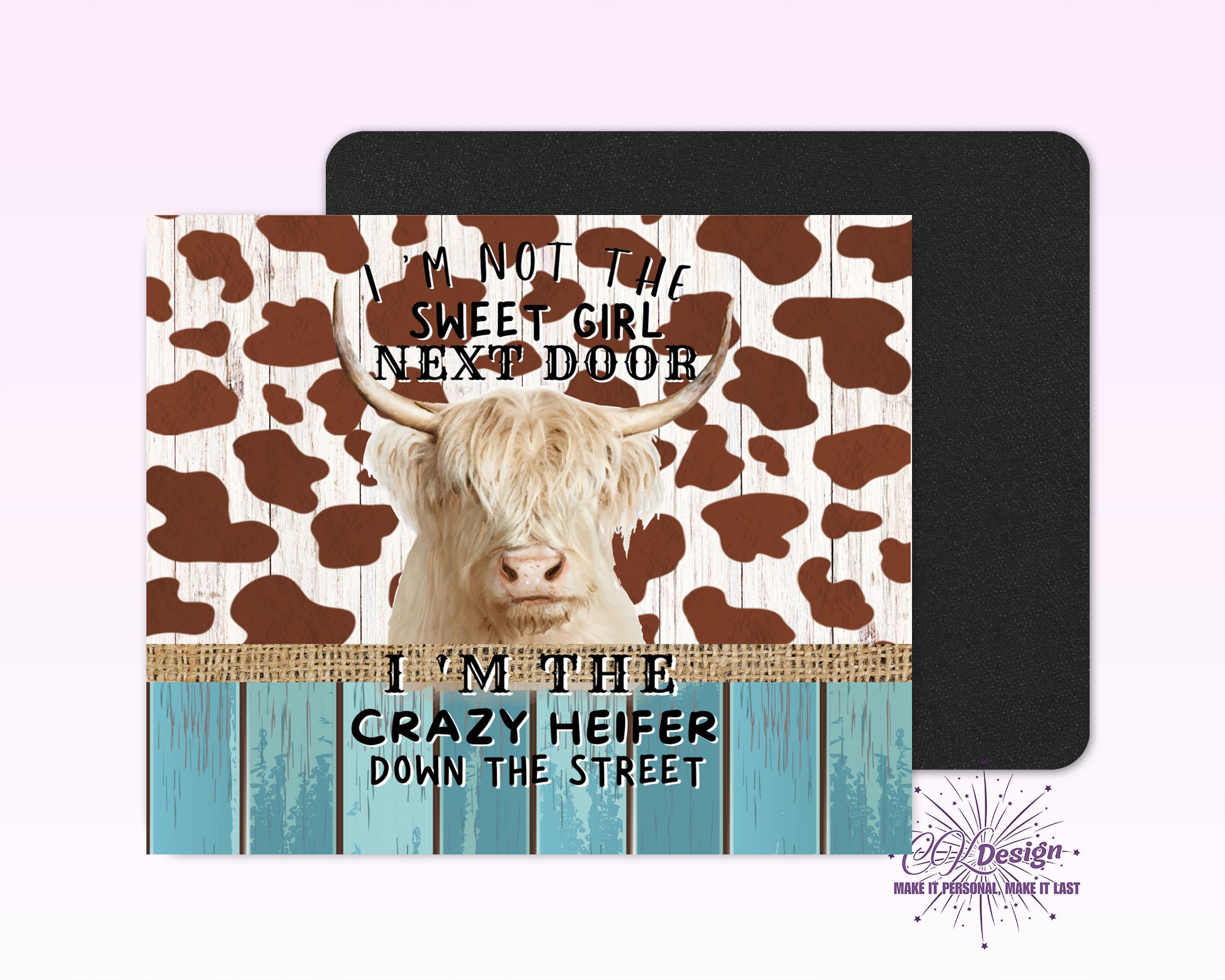 Crazy Heifer Mouse Pad