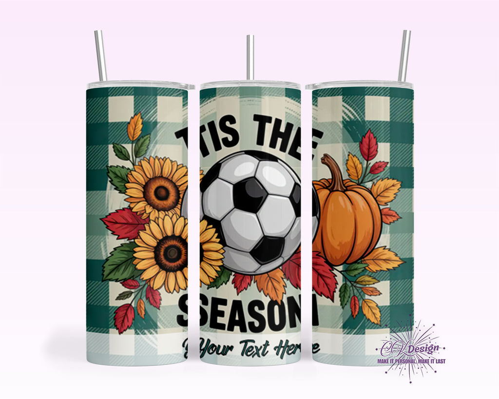 Tis the Season Soccer Tumbler
