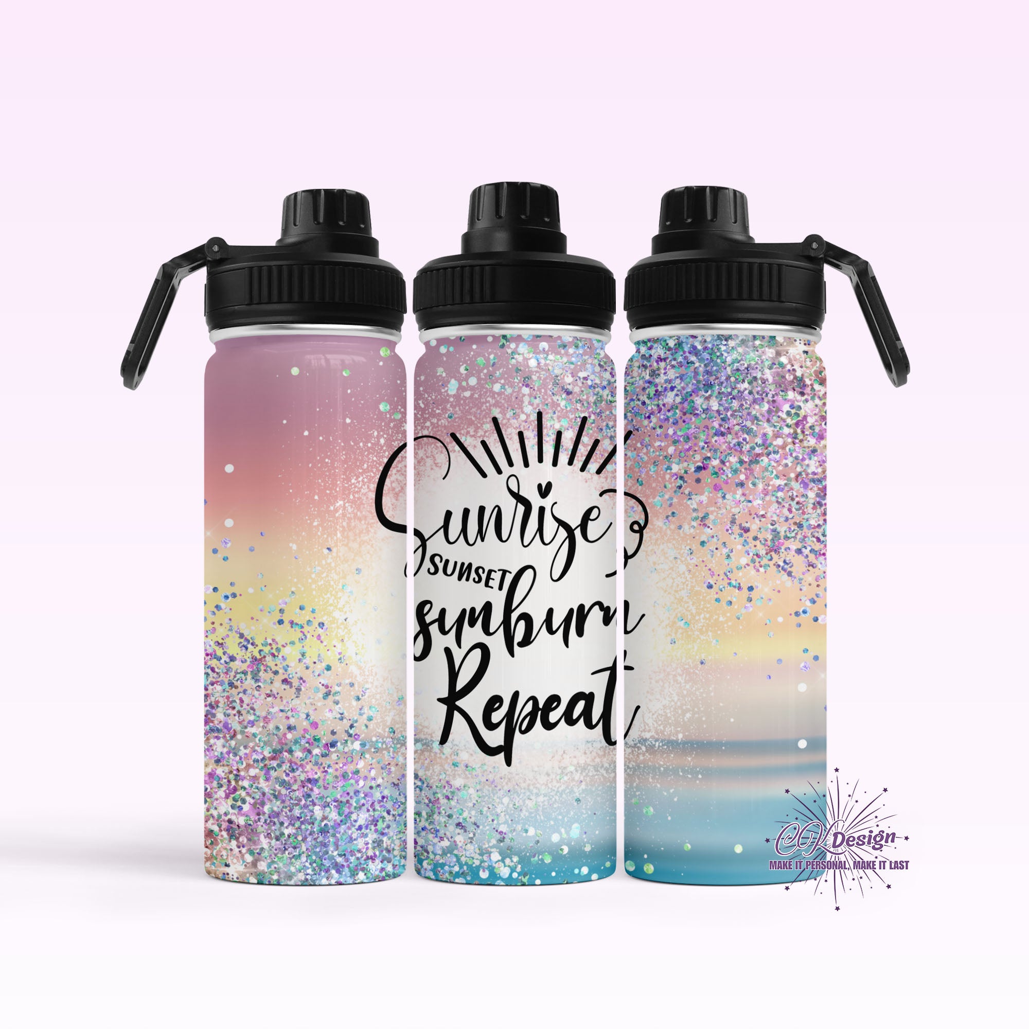 Sunrise Sunburn Repeat Hydro Water Bottle