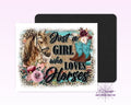 Girl Who Loves Horses Mouse Pad