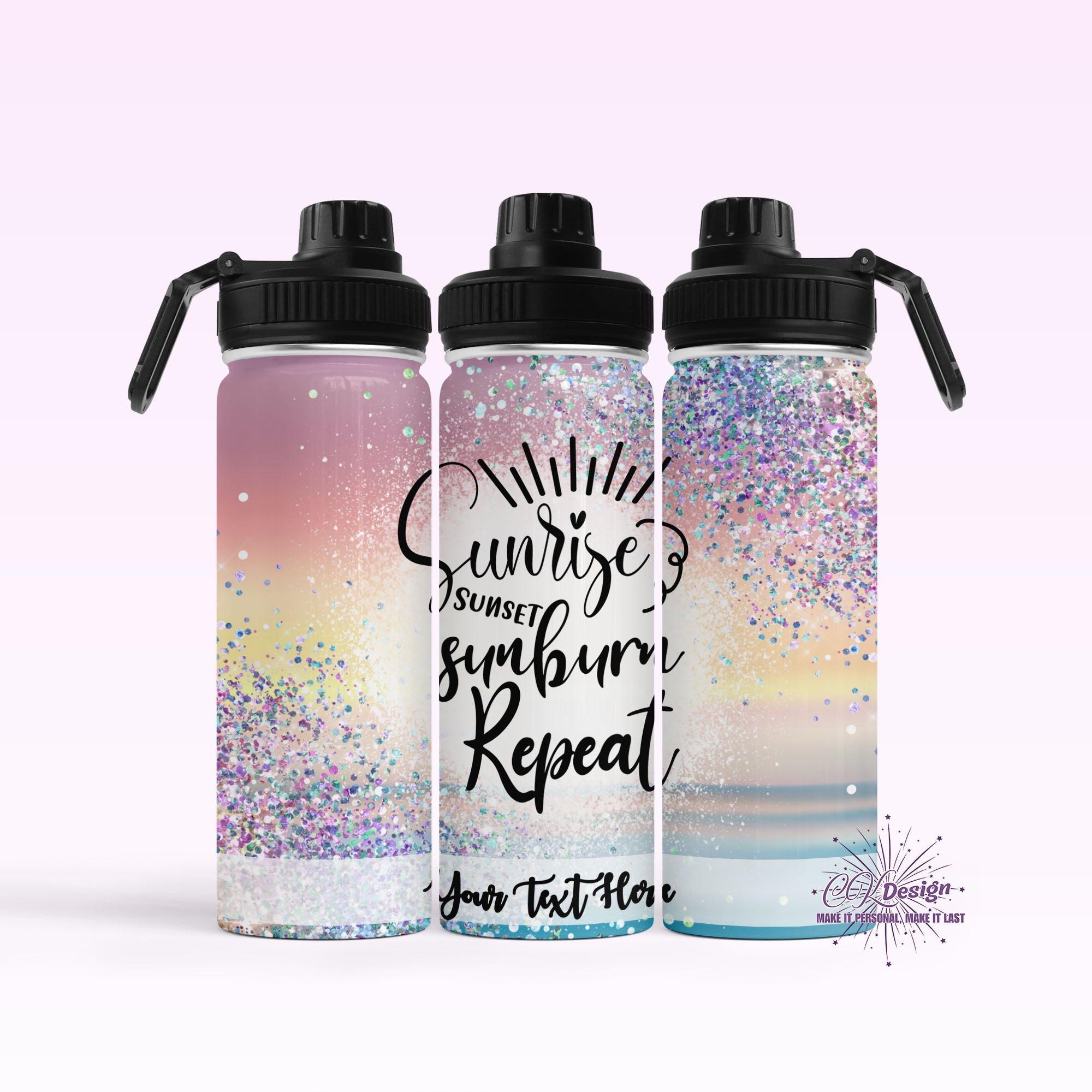 Sunrise Sunburn Repeat Hydro Water Bottle