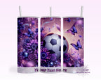 Purple Soccer Tumbler