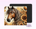 Sunflower & Horse Mouse Pad