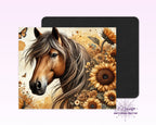 Sunflower & Horse Mouse Pad