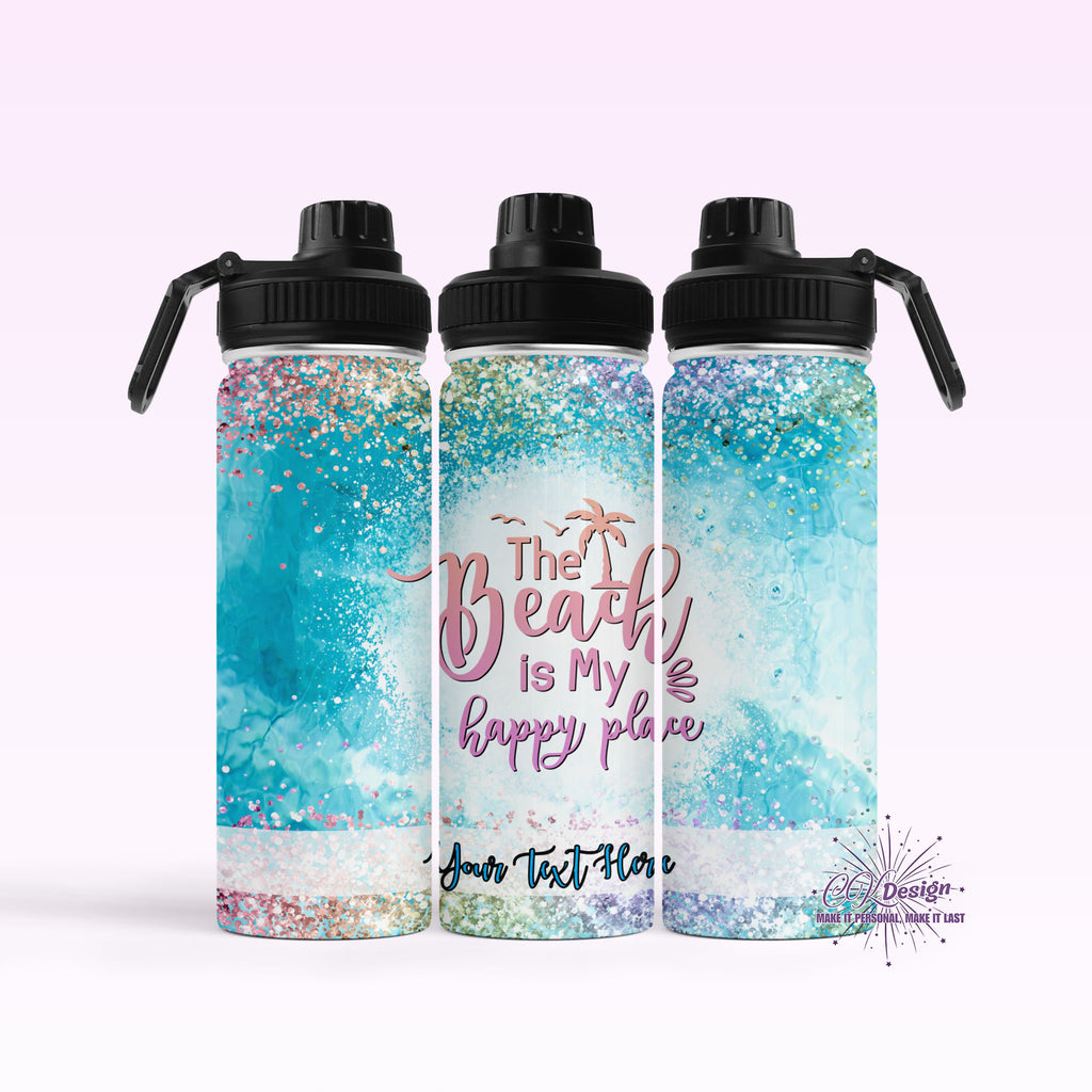 Beach is My Happy Place Hydro Water Bottle