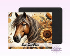Sunflower & Horse Mouse Pad