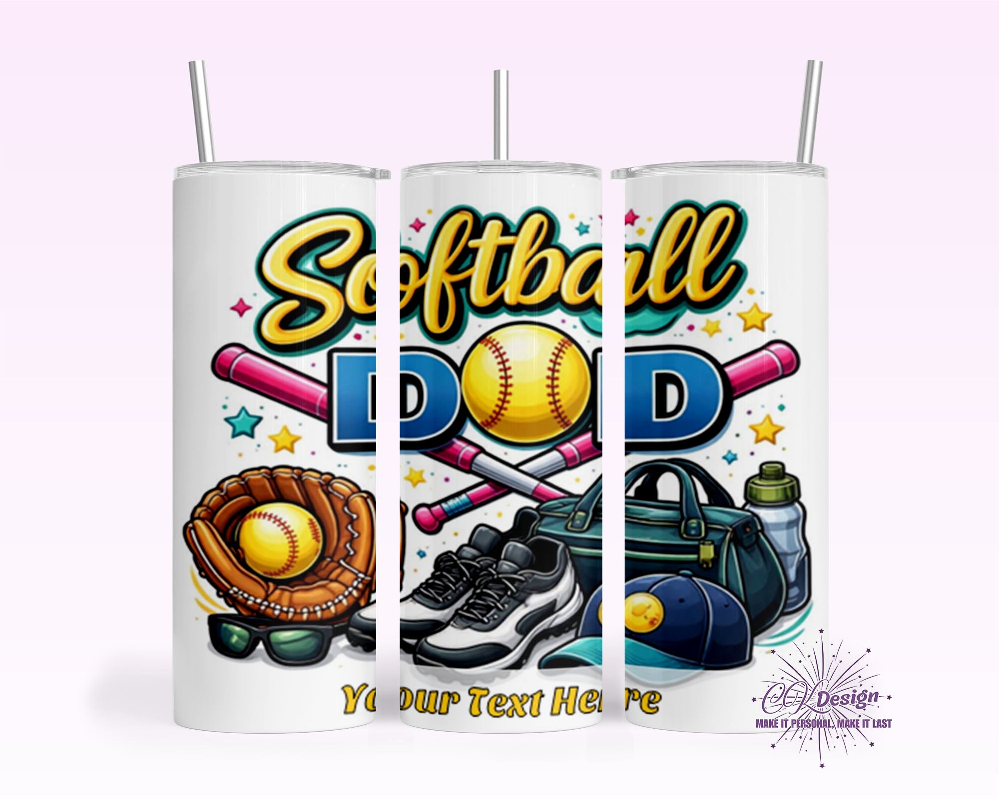 Softball Dad 1 Tumbler