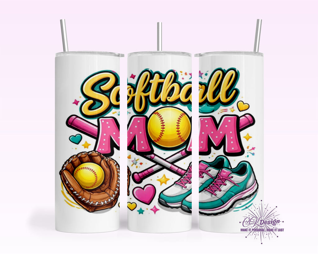 Softball Mom 1 Tumbler