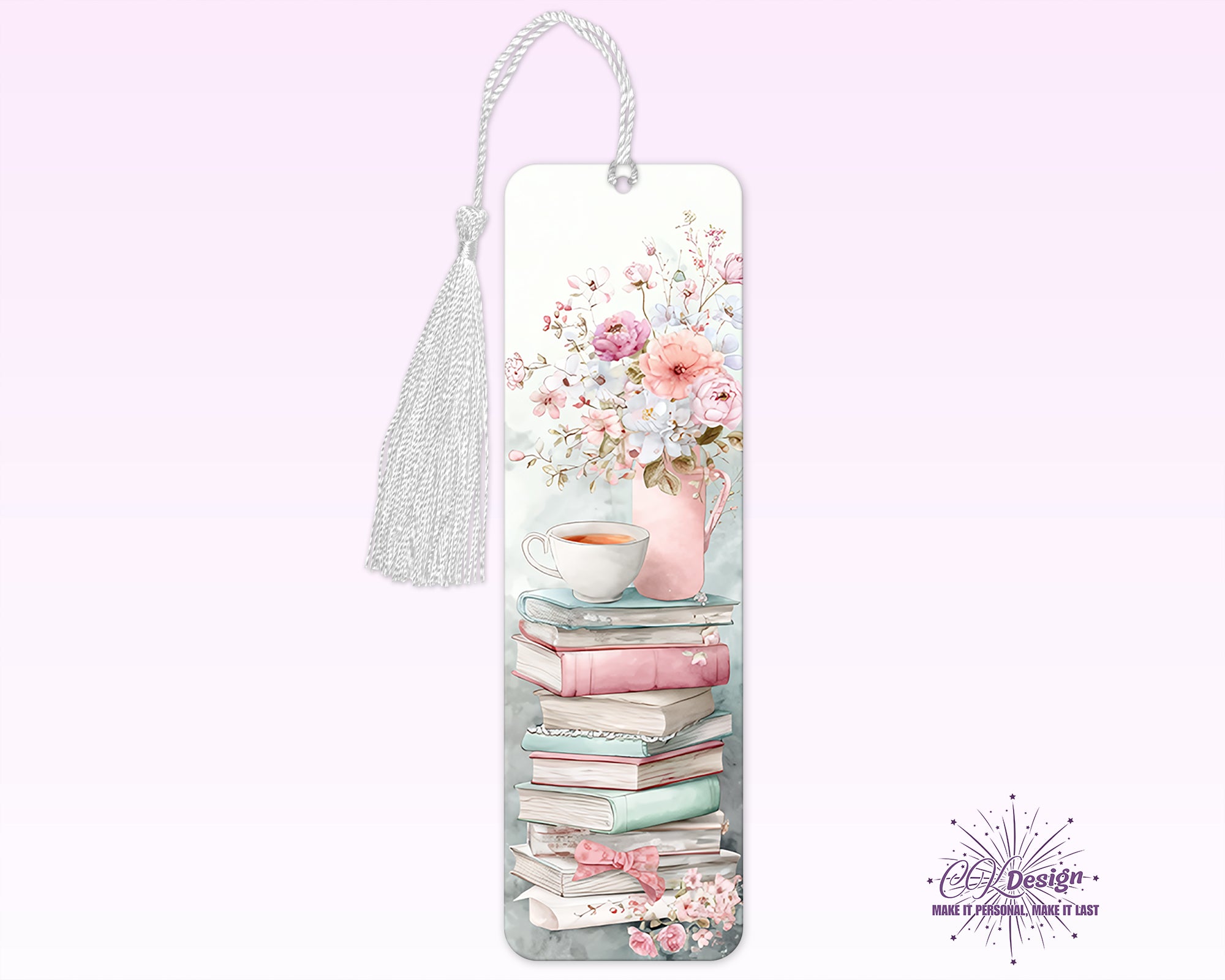 Stacked Books 3 Bookmark