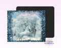 Winter White Horse Mouse Pad