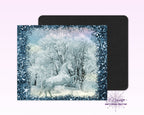Winter White Horse Mouse Pad