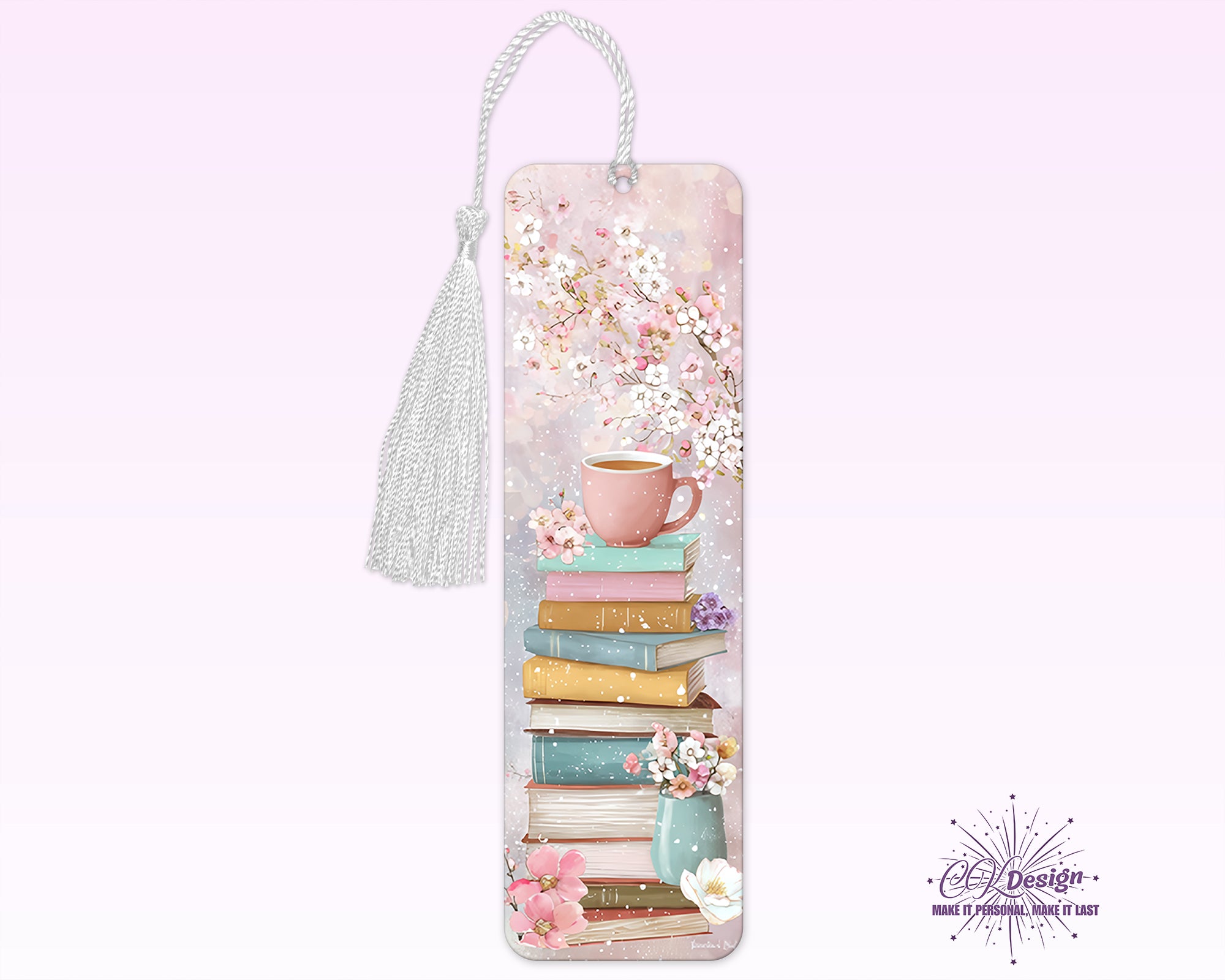 Stacked Books 7 Bookmark