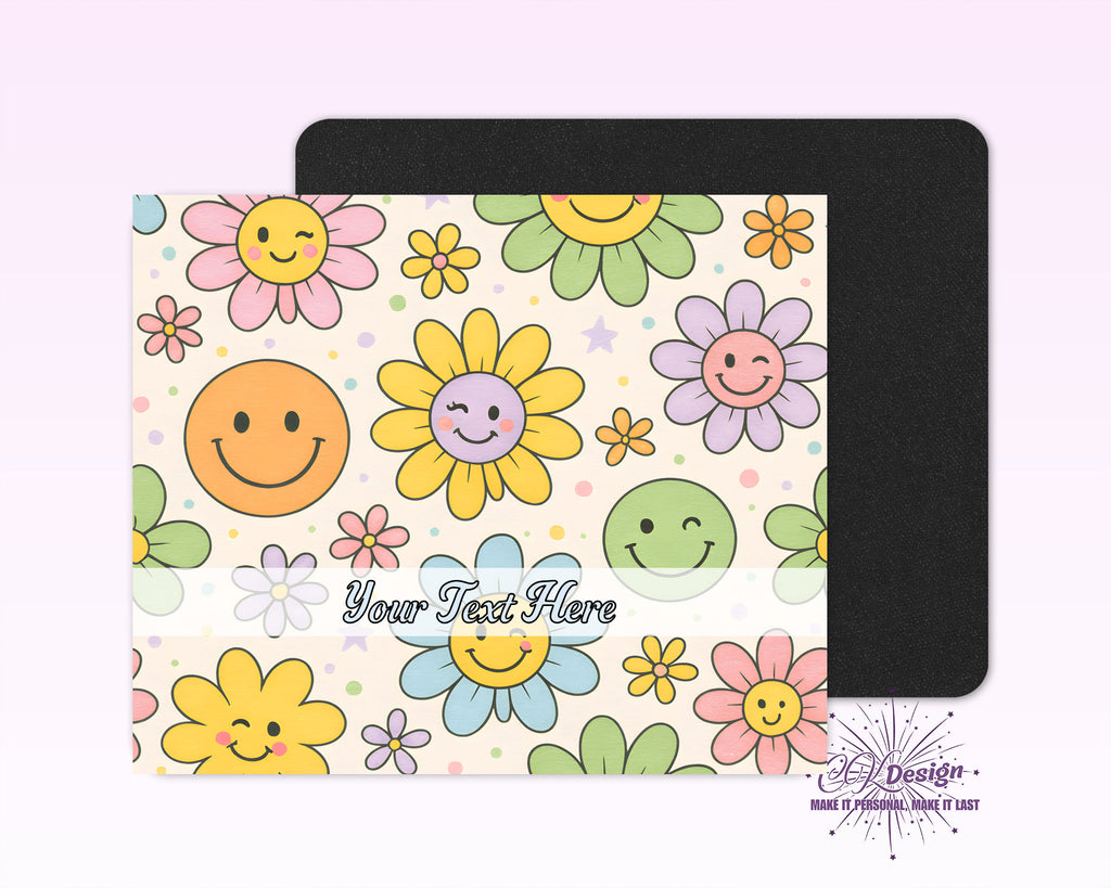 Happy Retro Mouse Pad