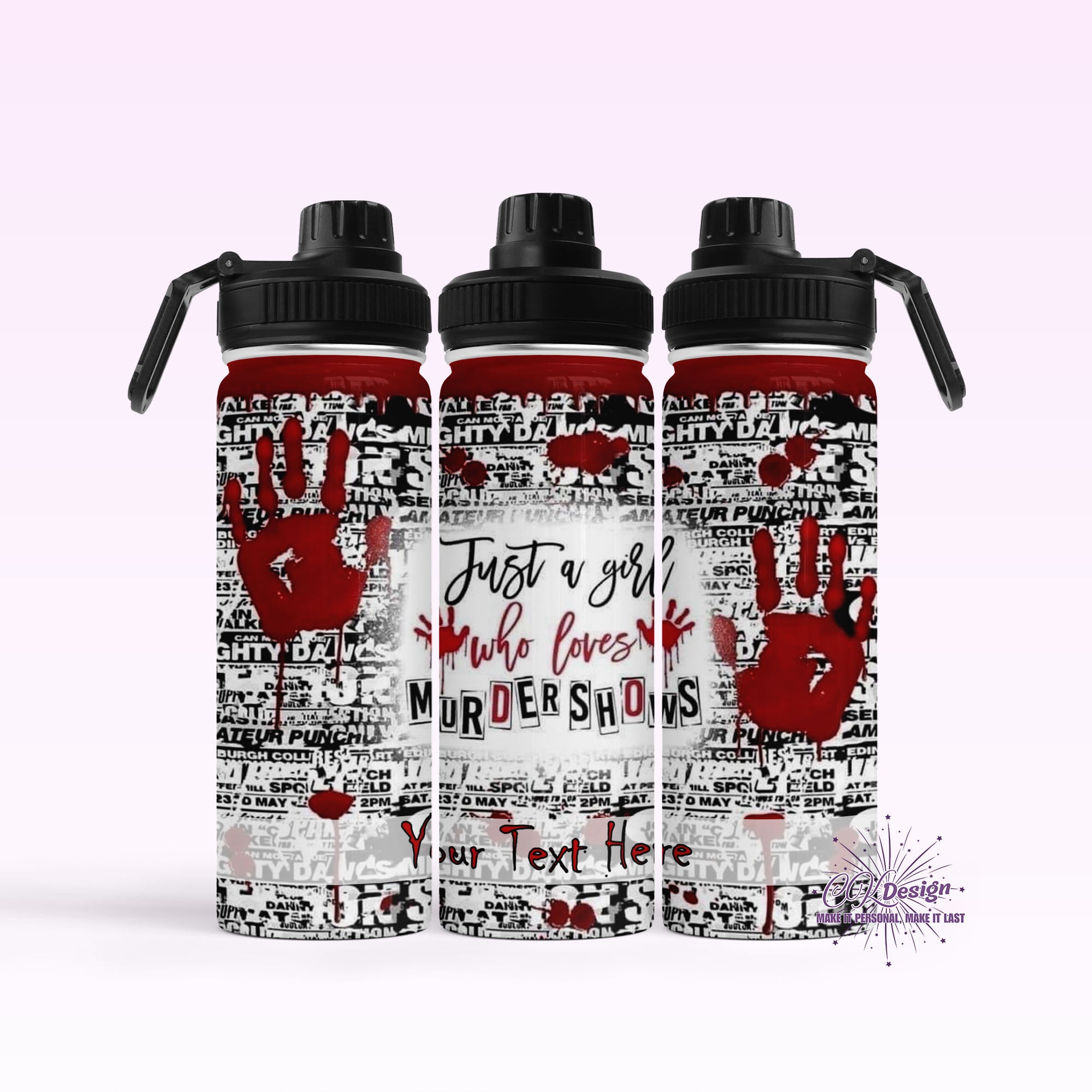 Girl Who Loves Murder Shows Hydro Water Bottle