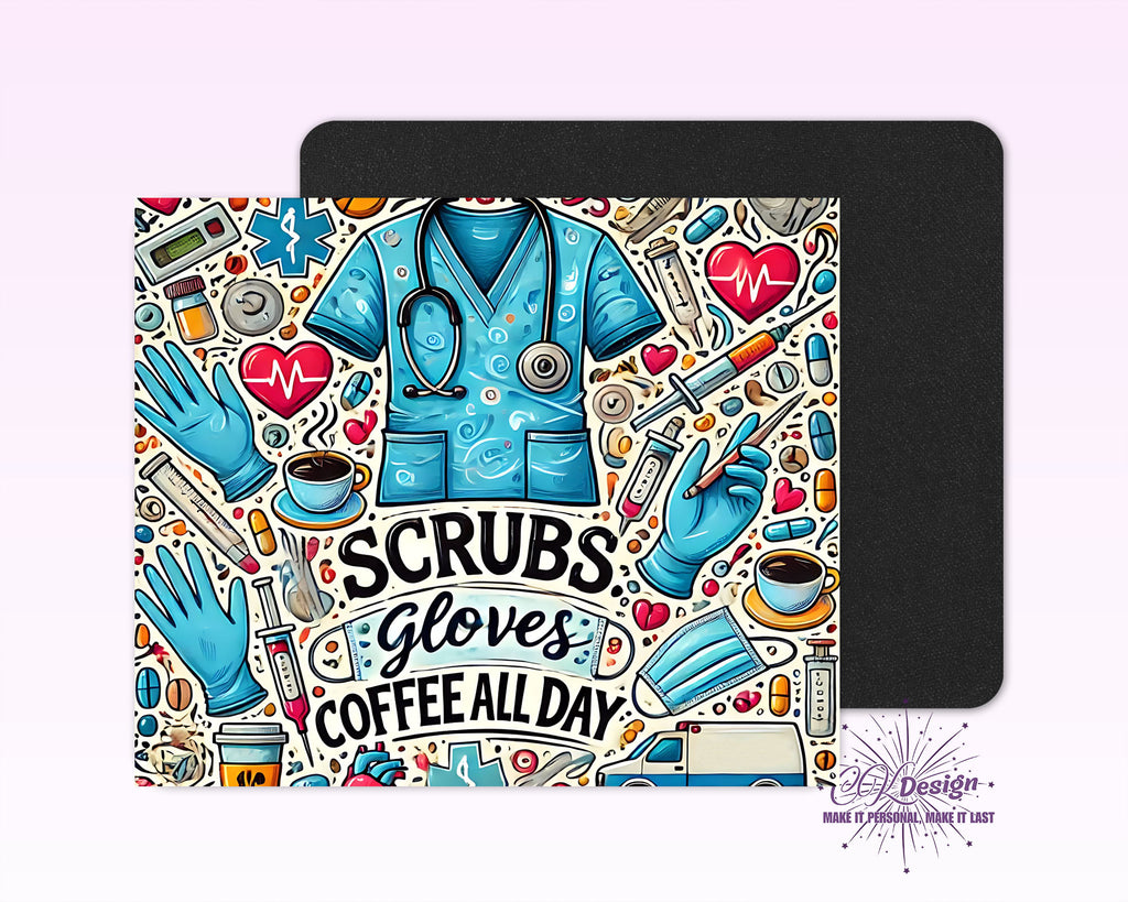 Scrubs Coffee All Day Mouse Pad