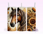 Sunflower & Horse Tumbler