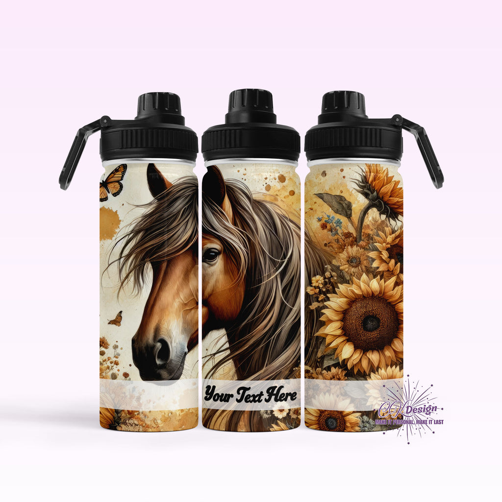 Sunflower & Horse Hydro Water Bottle